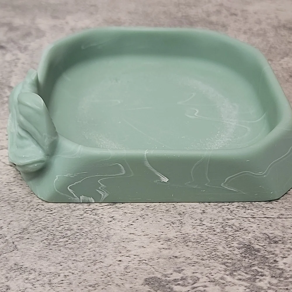 Vintage Dina Marble Soapstone Fish Vanity tray - Picture 3 of 7